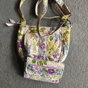 Vera Bradley crossbody with matching wallet